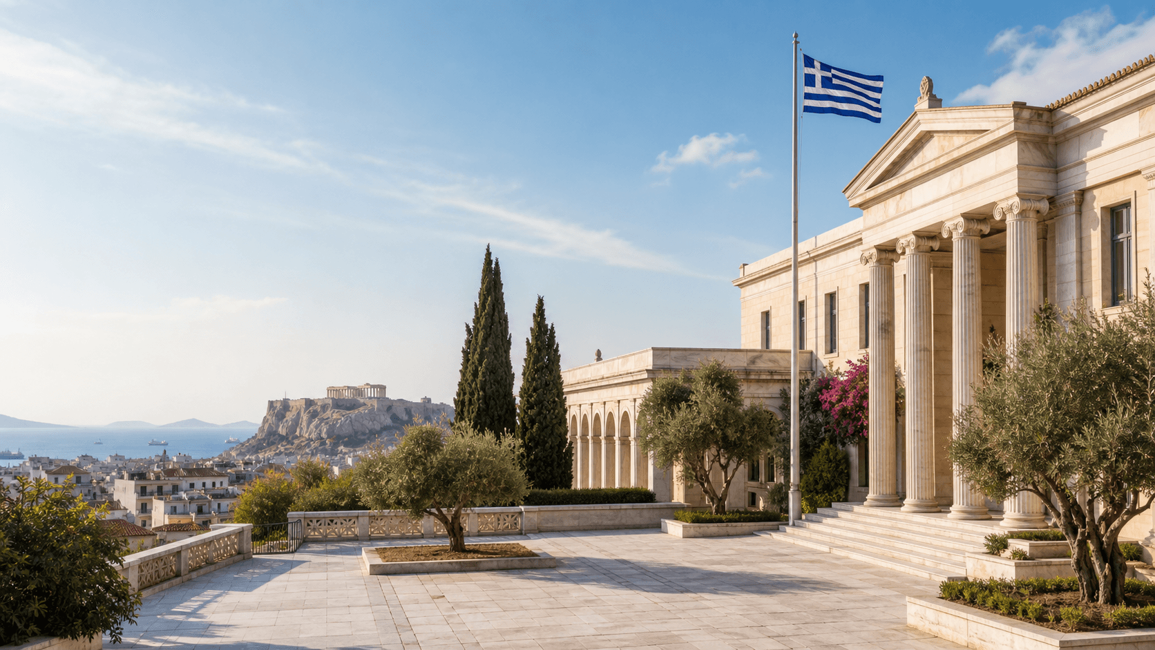 City view representing Greece as a study destination