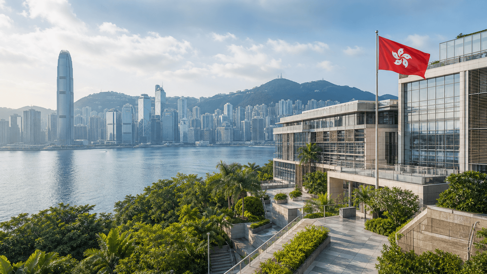 City view representing Hong Kong as a study destination