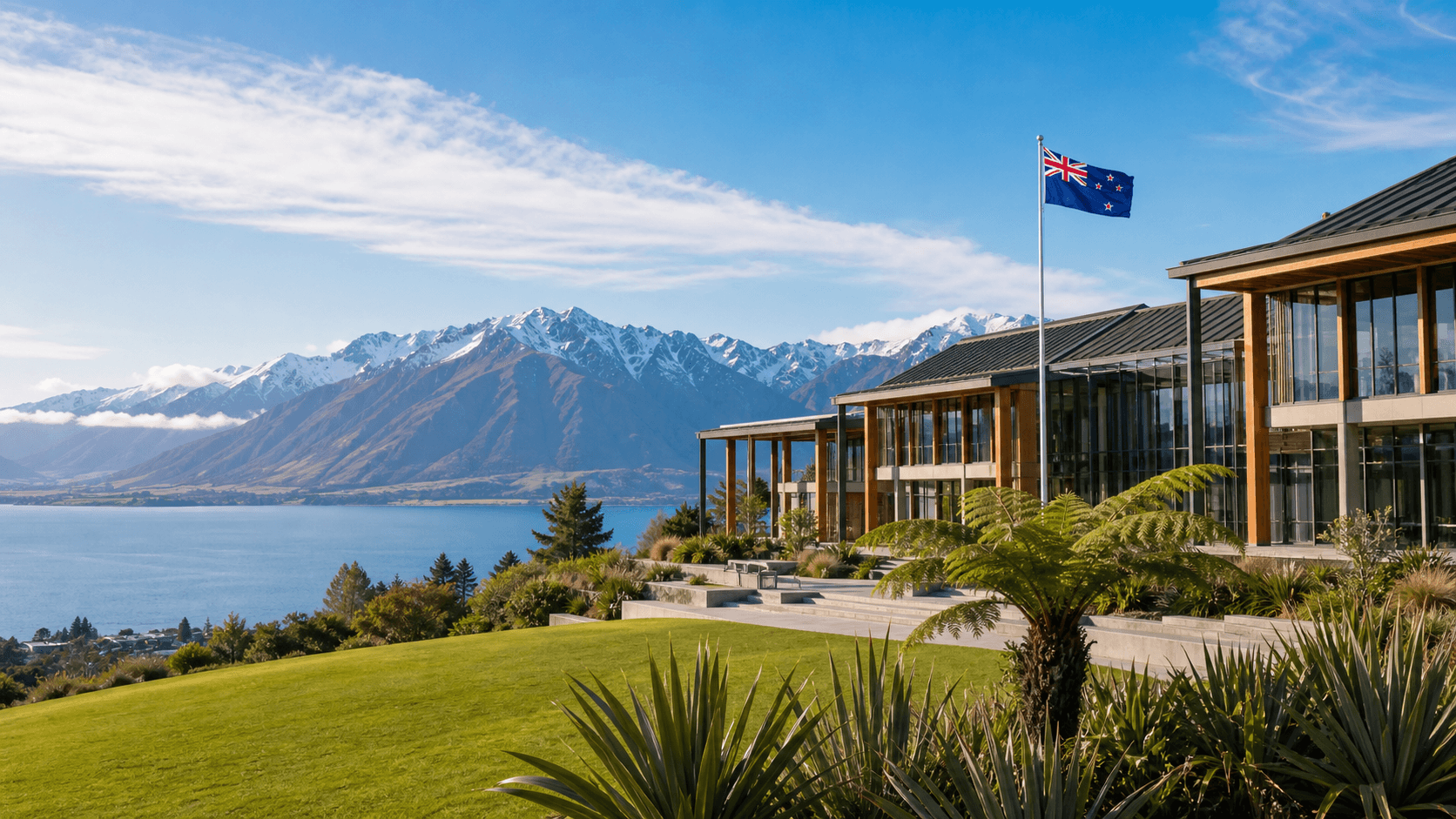 City view representing New Zealand as a study destination
