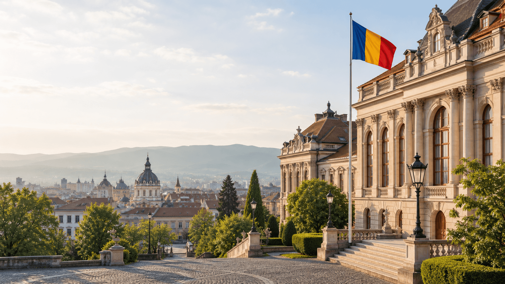City view representing Romania as a study destination