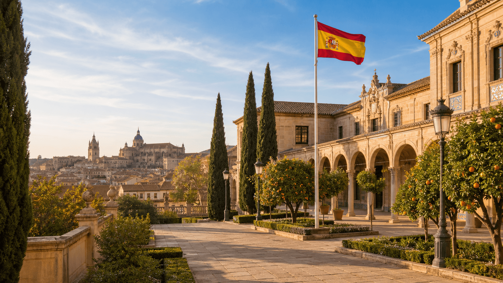 City view representing Spain as a study destination